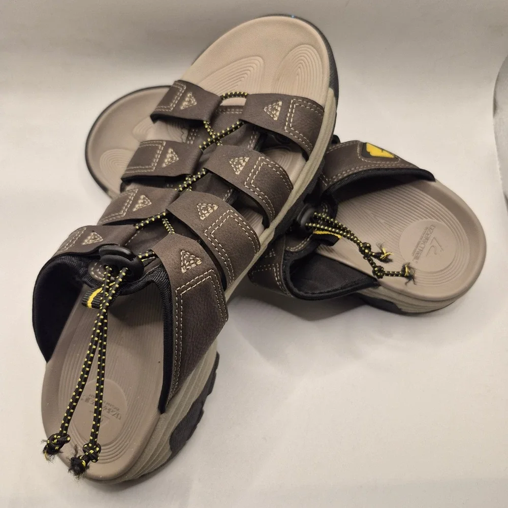 Ozark Trail Brown Fisherman Slide On‎ Sandals Men's Size 8 Outdoor Hiking